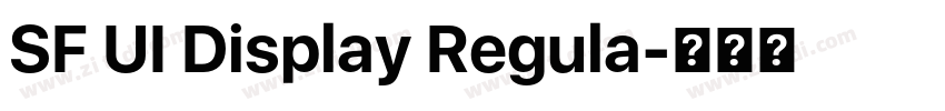SF UI Display Regula字体转换 SF UI Display Regula字体转换